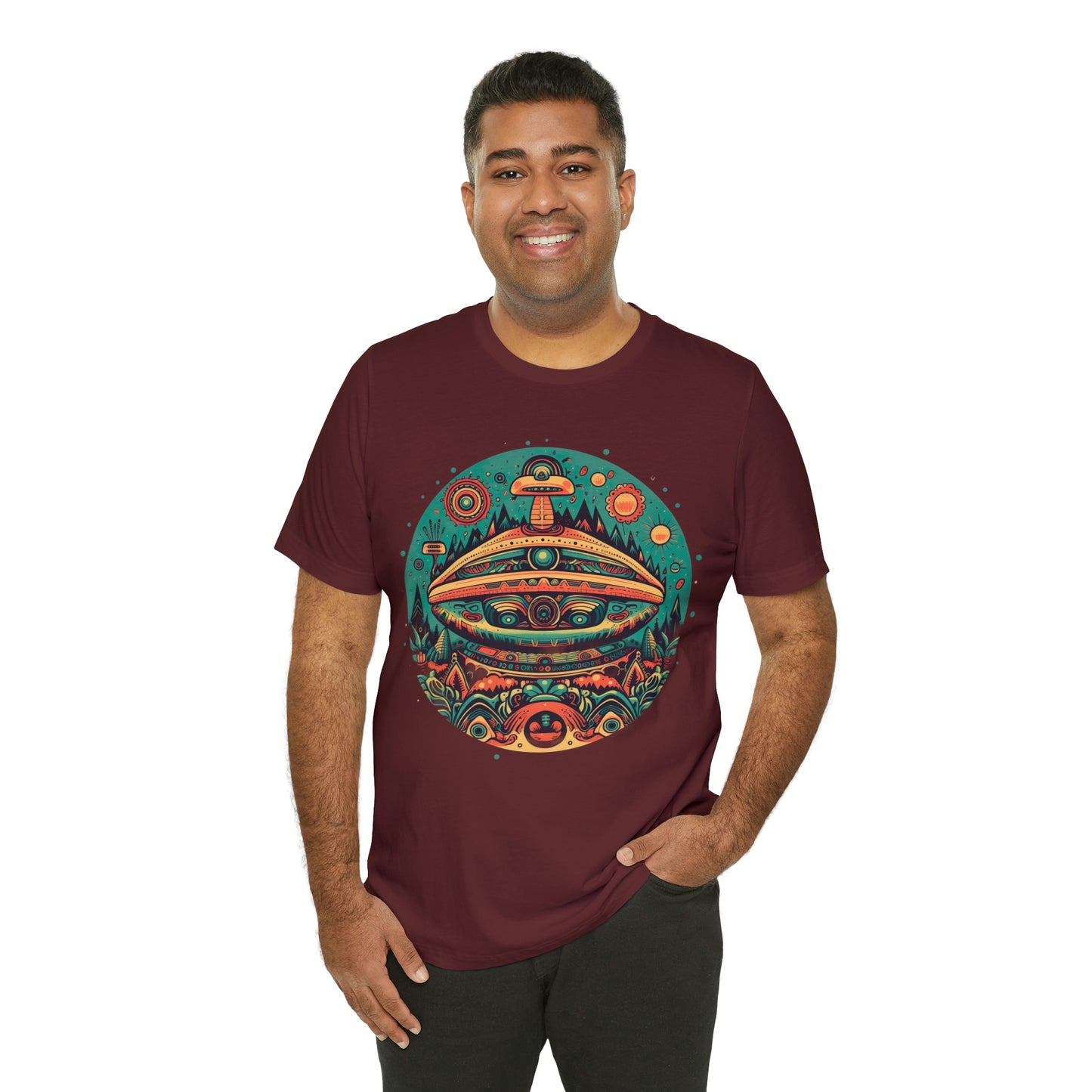 Azteca Ancient Alien Spaceship T-Shirt: Embrace the Cosmos and Unite in Universal Power