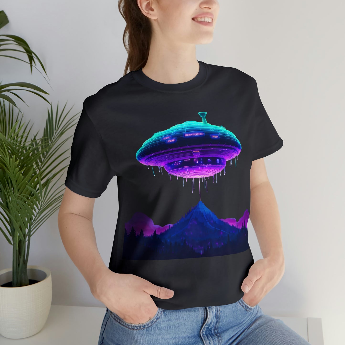Drippy UFO Retro Style: Embrace Higher Density Living with a Vintage Cosmic Touch
