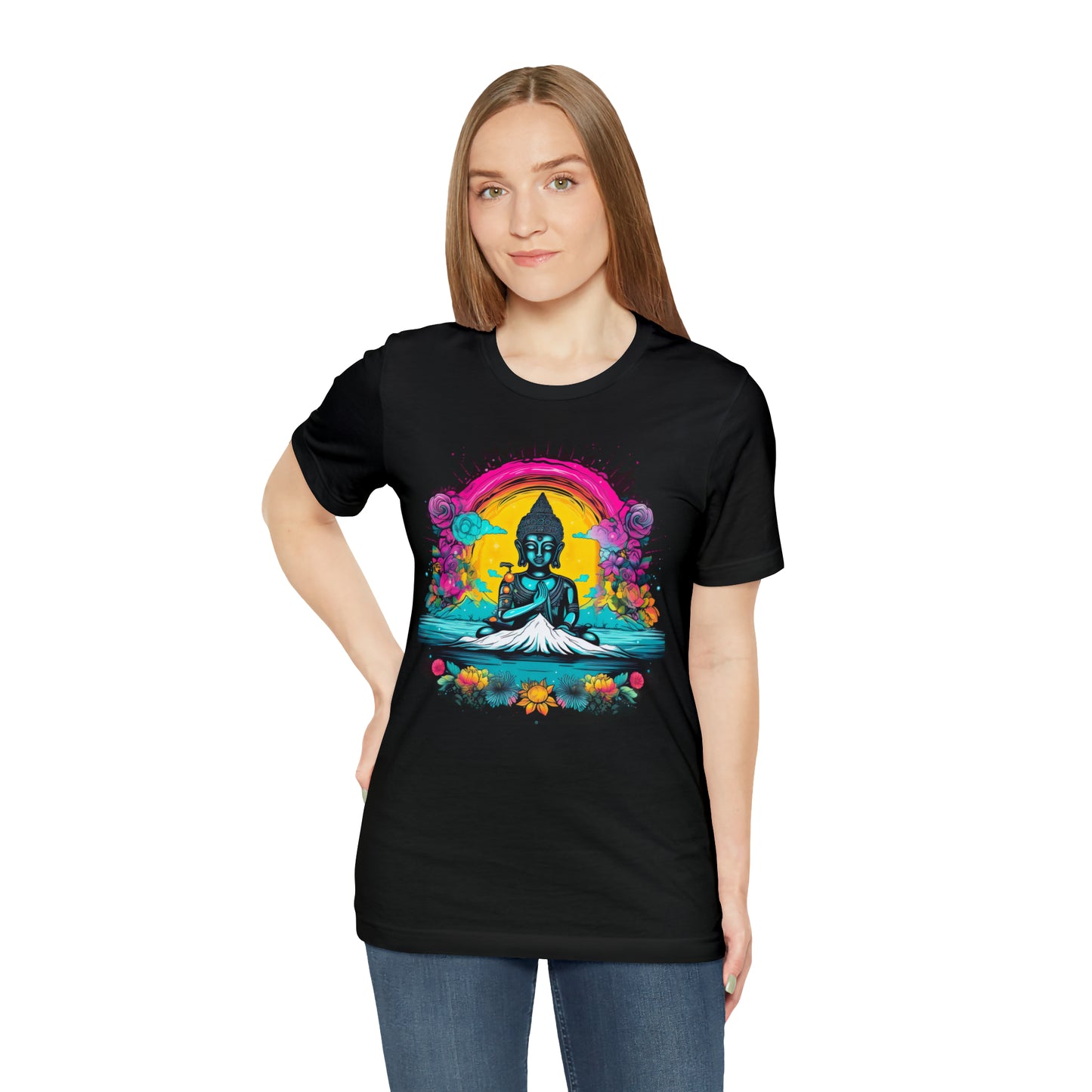 Vibrant Colorful Buddha Love: Embrace Oneness & Explore the Spiritual Realm