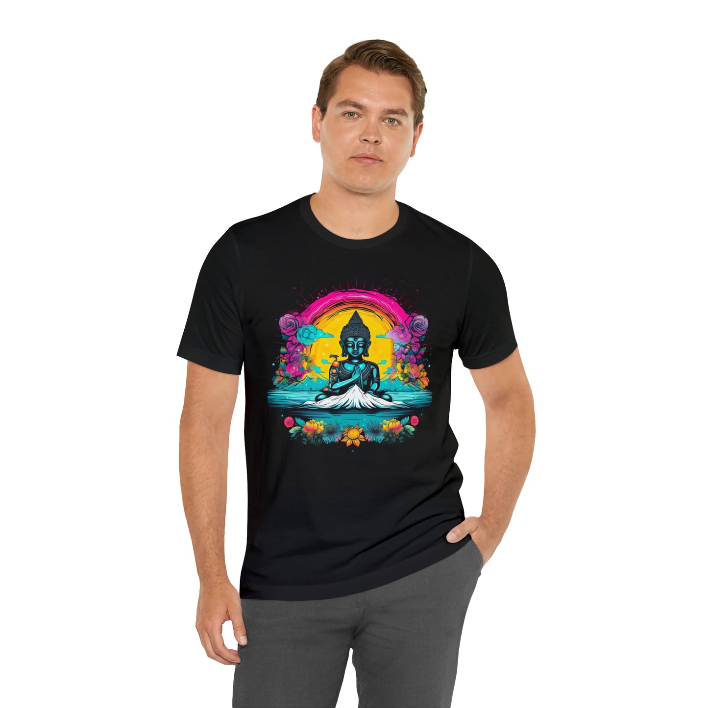 Vibrant Colorful Buddha Love: Embrace Oneness & Explore the Spiritual Realm