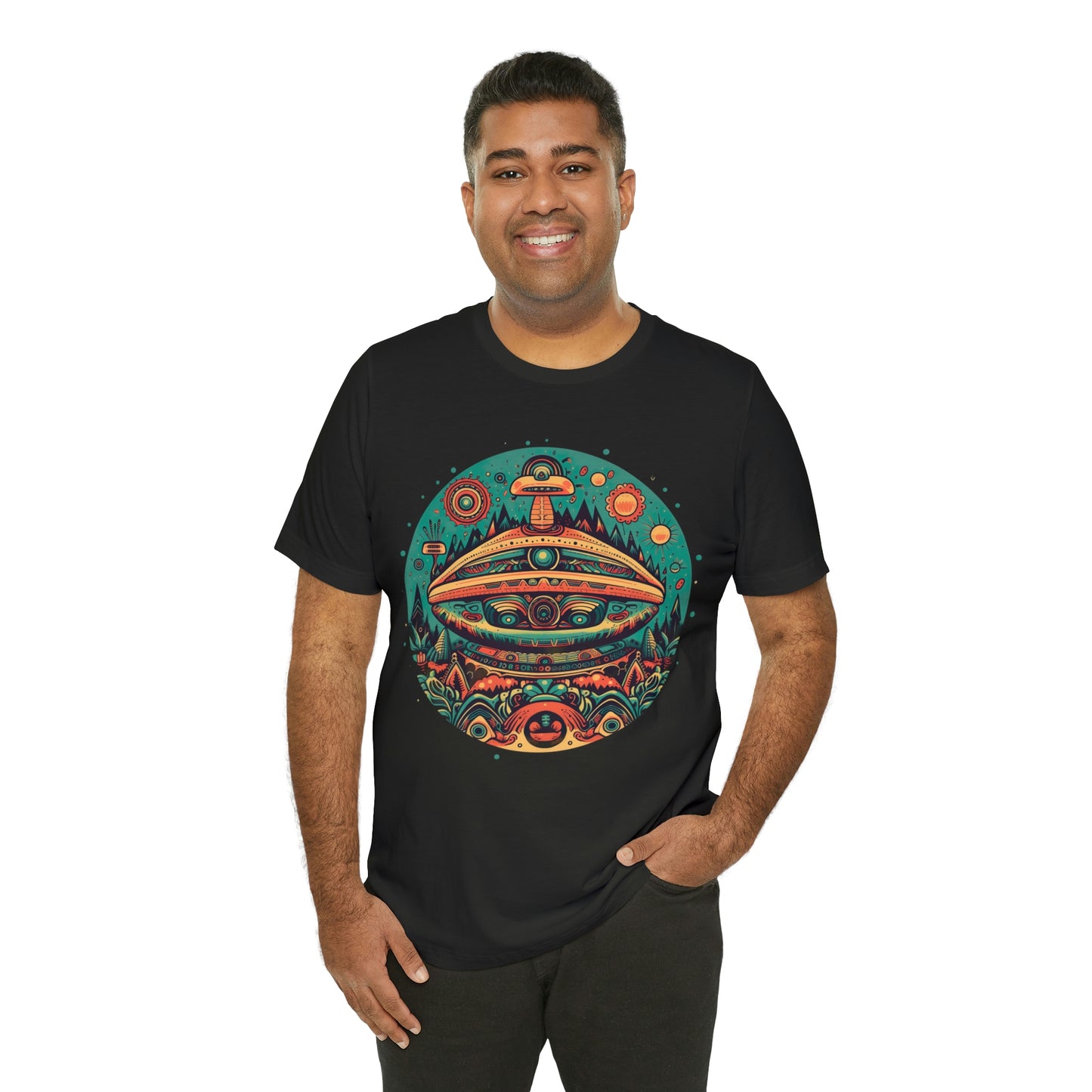 Azteca Ancient Alien Spaceship T-Shirt: Embrace the Cosmos and Unite in Universal Power