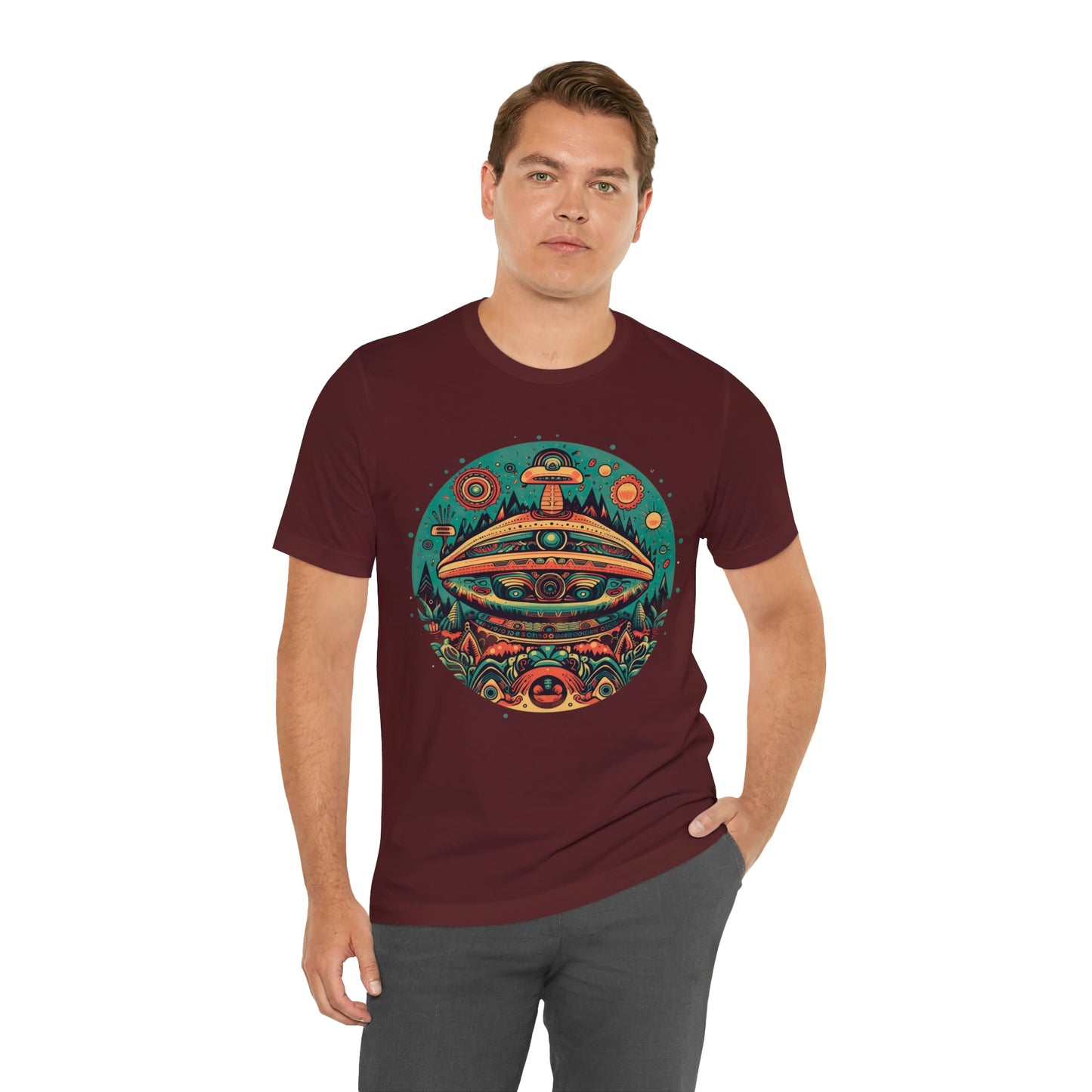 Azteca Ancient Alien Spaceship T-Shirt: Embrace the Cosmos and Unite in Universal Power