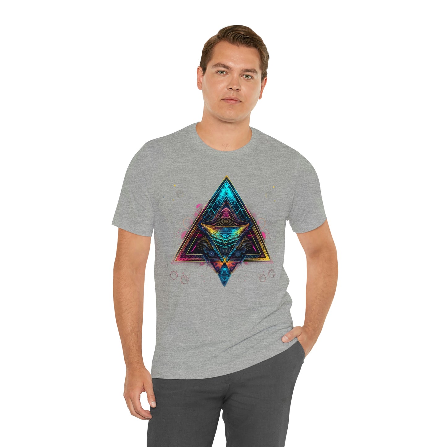 Spiritual Geometry Ancient Alien Spaceship T-Shirt: Embrace the Cosmos & Unite in Higher Consciousness