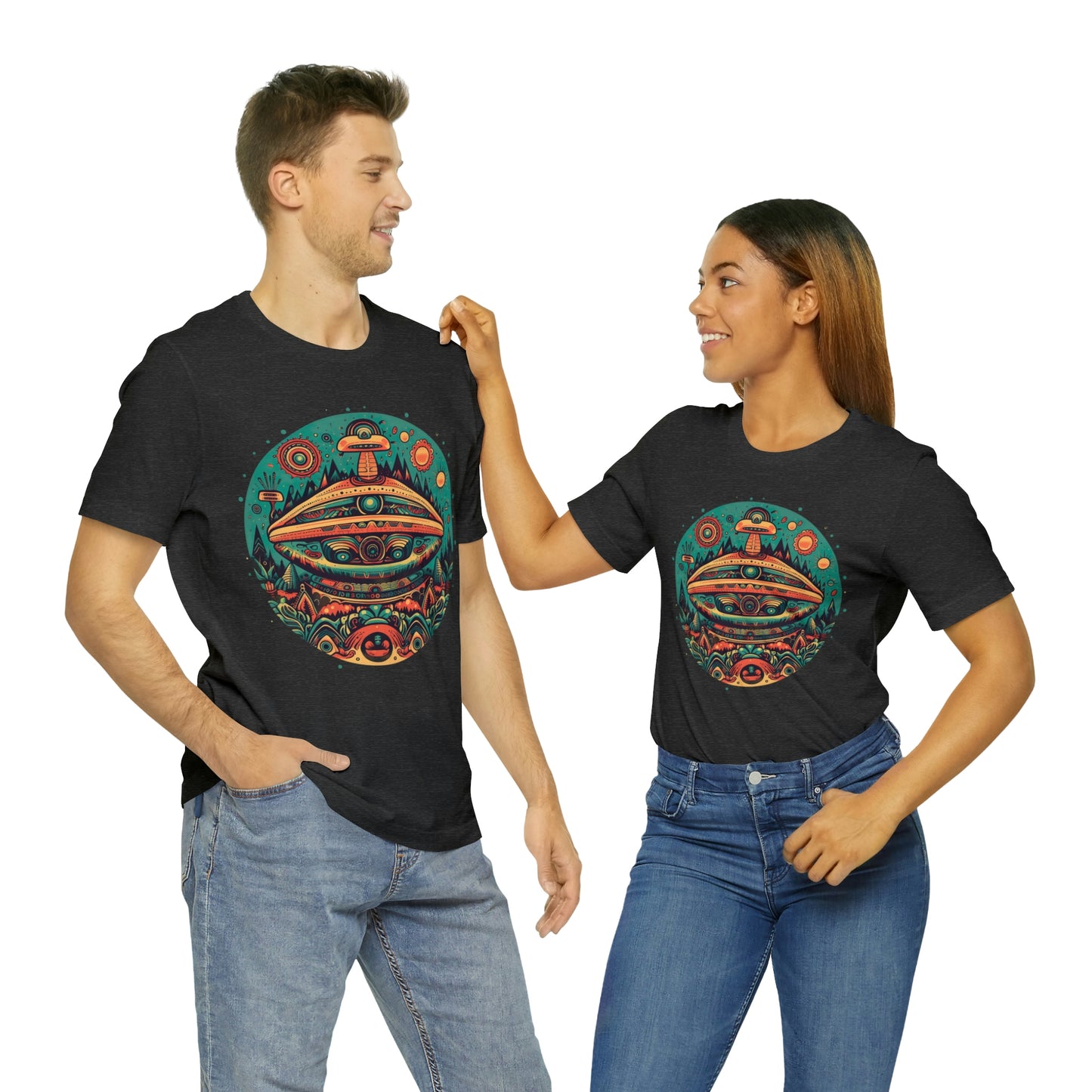 Azteca Ancient Alien Spaceship T-Shirt: Embrace the Cosmos and Unite in Universal Power