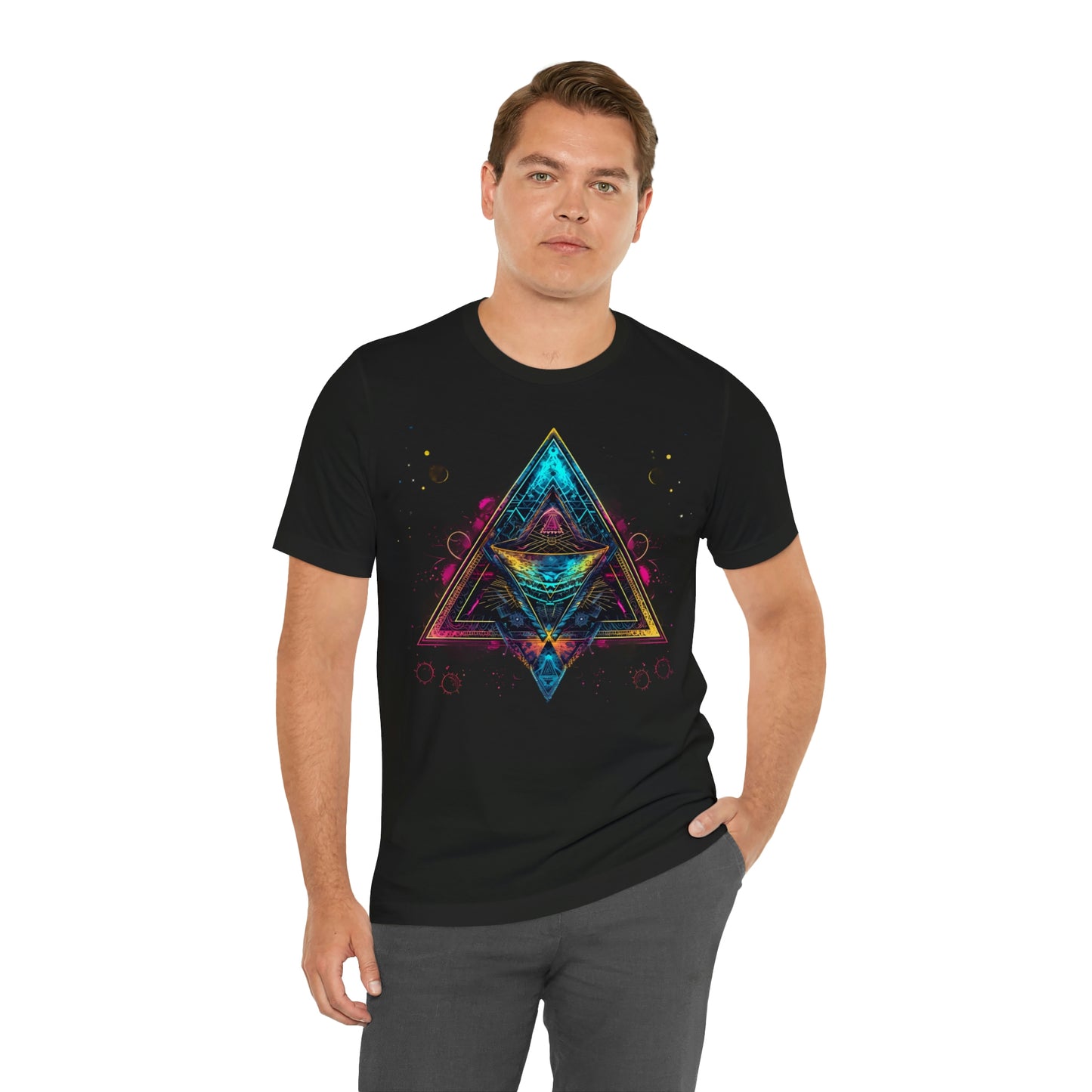 Spiritual Geometry Ancient Alien Spaceship T-Shirt: Embrace the Cosmos & Unite in Higher Consciousness